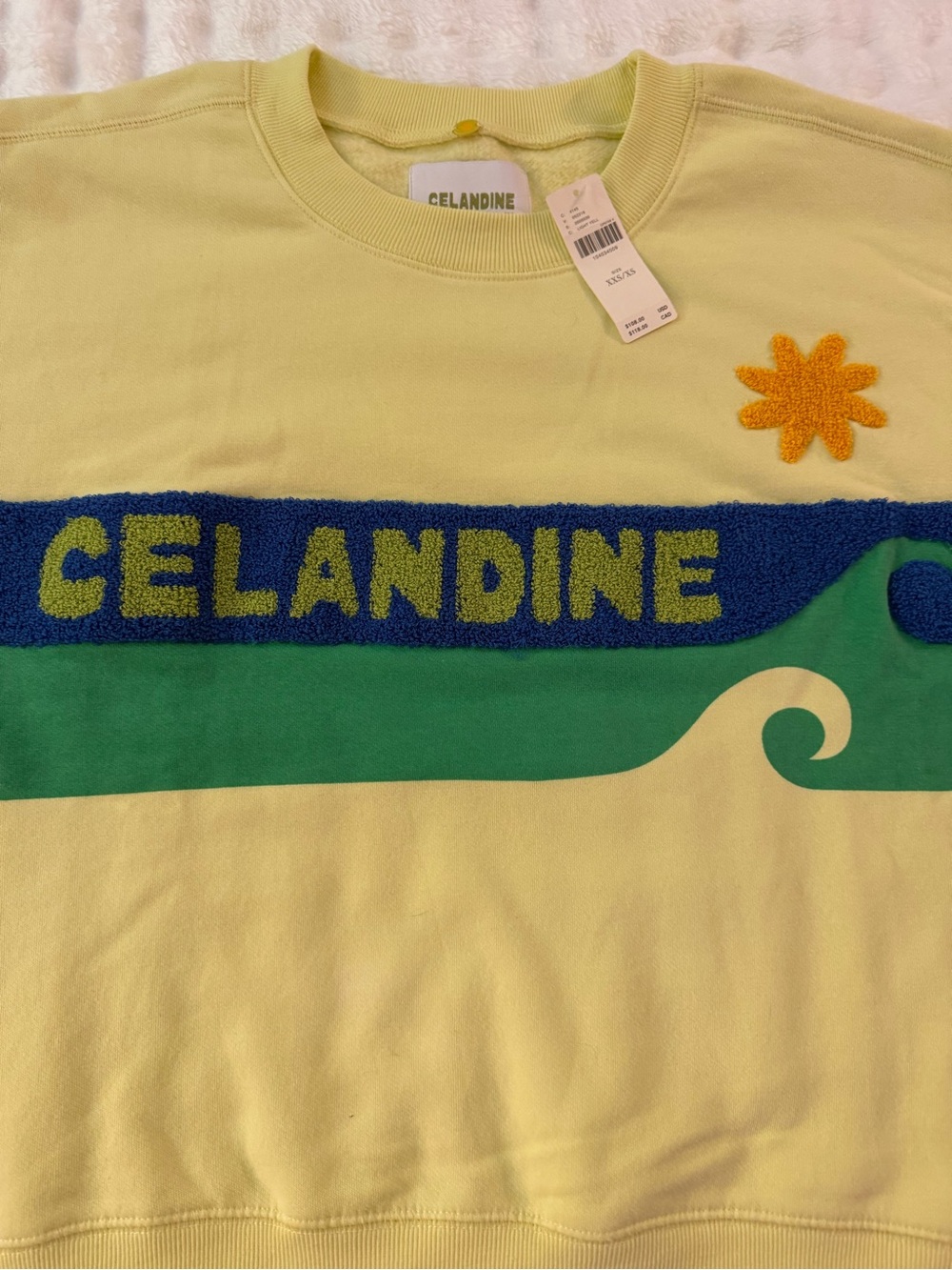 NWT ANTHROPOLOGY Celandine OVERSIZED SURF CAMP Graphic Crewneck Sweatshirt - Picture 7 of 10
